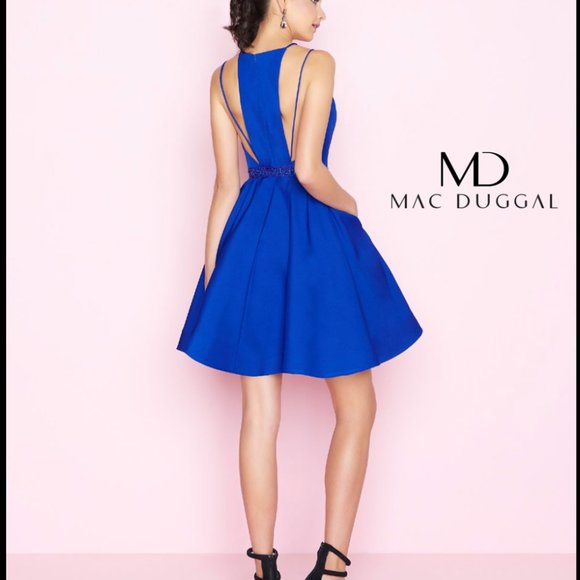 NWT Mac Duggal Blue Dress - Picture 11 of 11